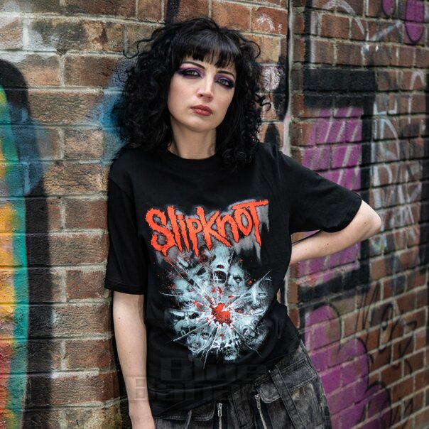 Official Slipknot Shattered T Shirt (Black) | Official Band Merchandise UK