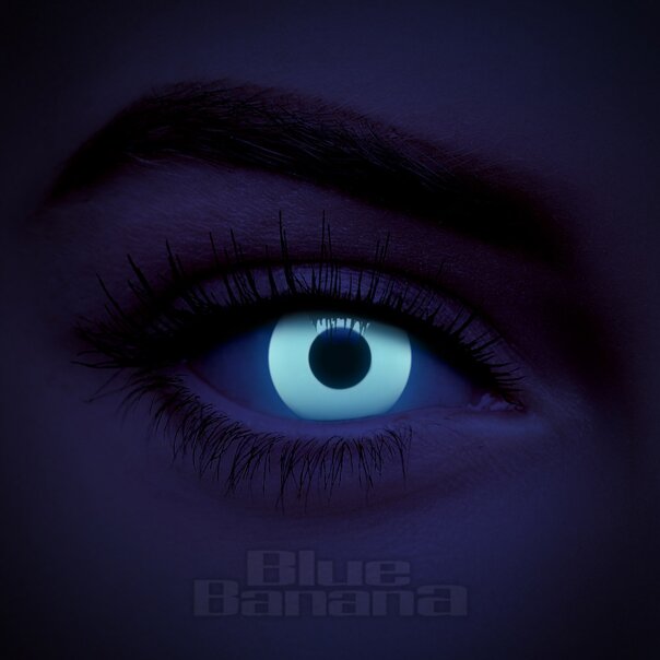 UV i-Glow 30 Tage weiße farbige Kontaktlinsen, Coloured Contacts UK