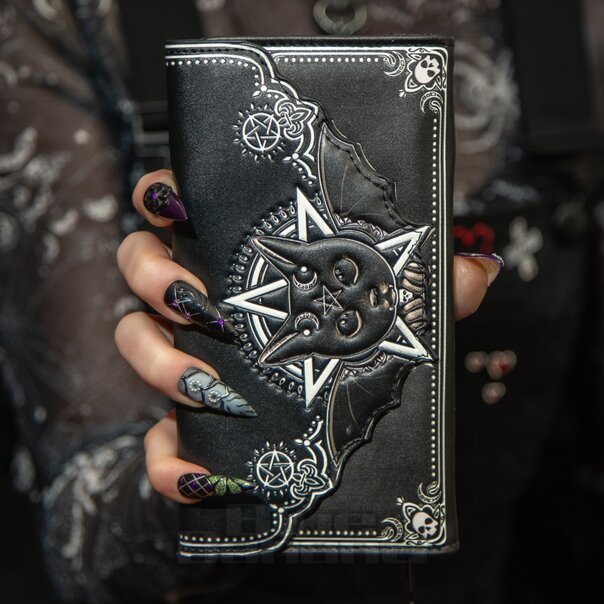 Nemesis Now Malpuss Embossed Purse | Gothic Witch Cat Wallet