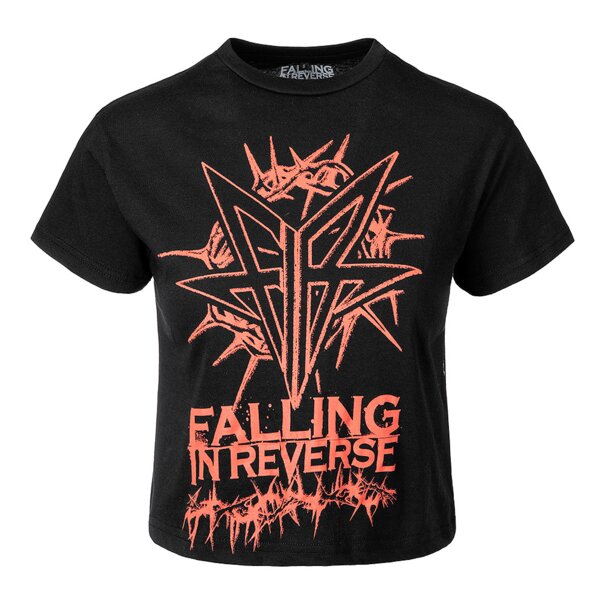 Camiseta corta con logo de Falling In Reverse Metal (Negra) | Camisetas cortas de grupos musicales