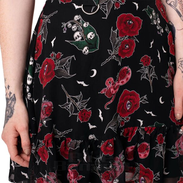 Hell Bunny Blooming Elle Skirt (Black) | Blue Banana