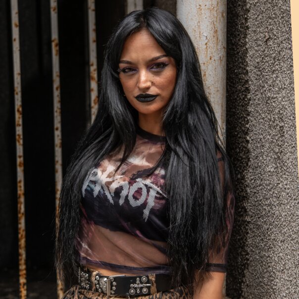 Slipknot The End Mesh Crop T-Shirt (Black) | Alternative Fashion, Band Tees