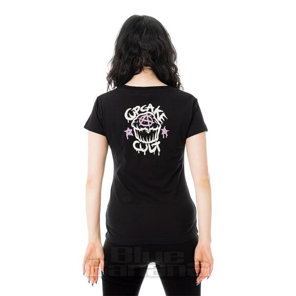 Cupcake Cult Nine Lives T-Shirt (Schwarz) | Blaue Banane