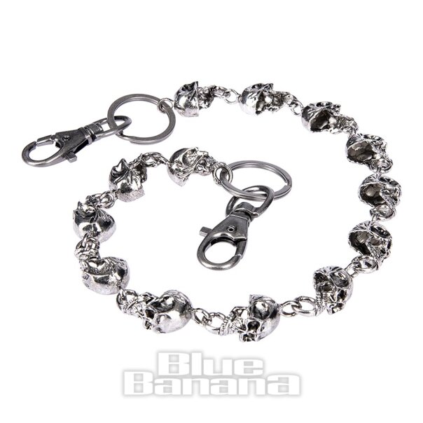 Chaîne de crânes (argent) | Banane bleue