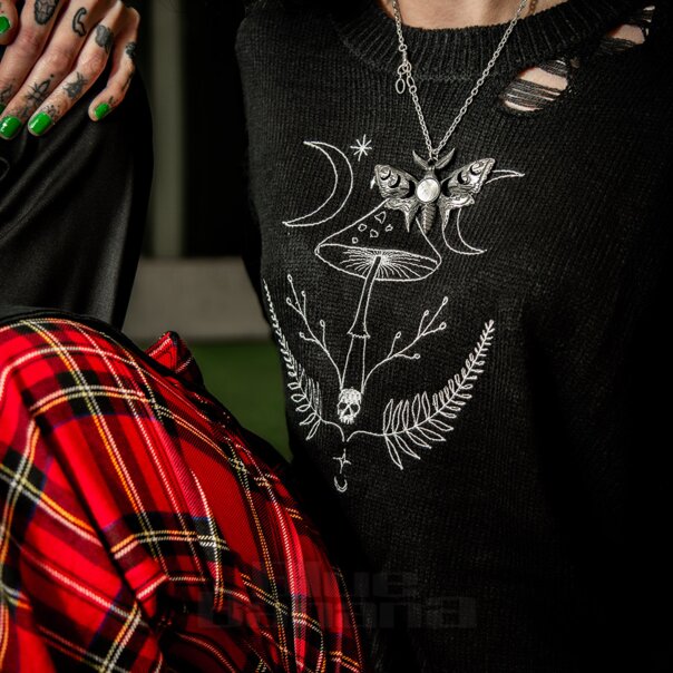 Hell Bunny Russula Jumper (Black) | Blue Banana