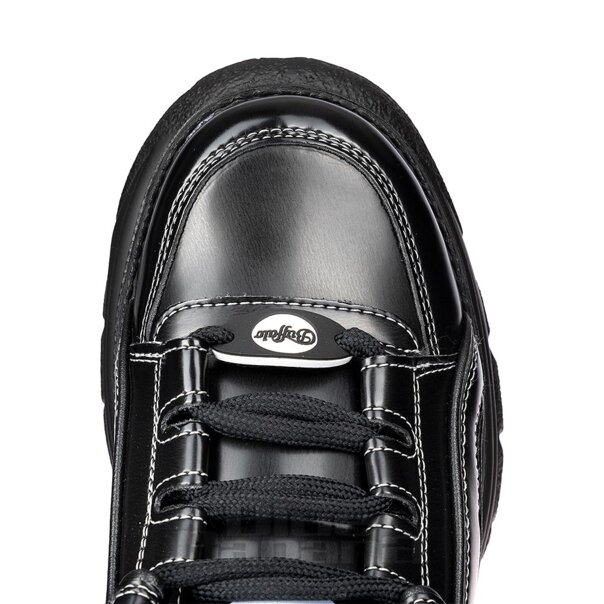 Baskets basses Buffalo Classic (noir et blanc) | Blue Banana Footwear