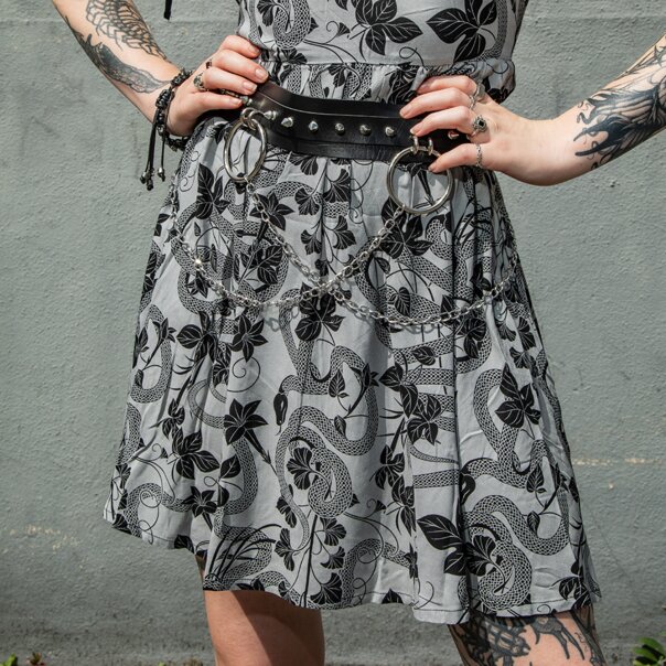 Killstar Venomous Rose Dress (Gray) | Alternative Fashion, Goth Clothing