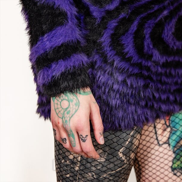 Banned Daphne Skirt (Black/Purple) | Blue Banana
