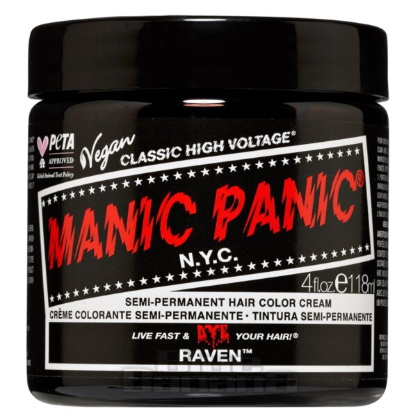 Manic Panic Semi Permanent Raven Black Hair Dye | Classic High Voltage