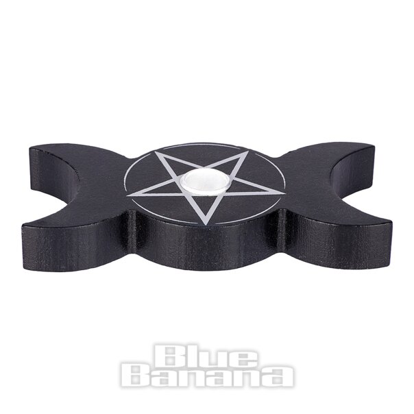 Etwas anderes Dreifachmond-Kerzenhalter (Schwarz) | Blue Banana