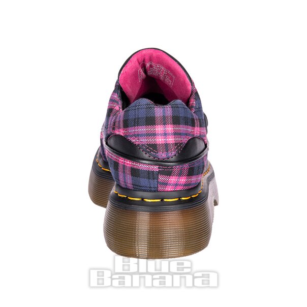 Dr Martens Buzz 5 Eye Tartan Woven Scarpe (Viola) | Blue Banana