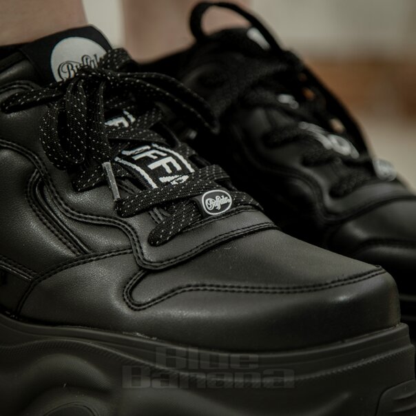 Buffalo Blader Vegan Trainer (Black) | Blue Banana Footwear