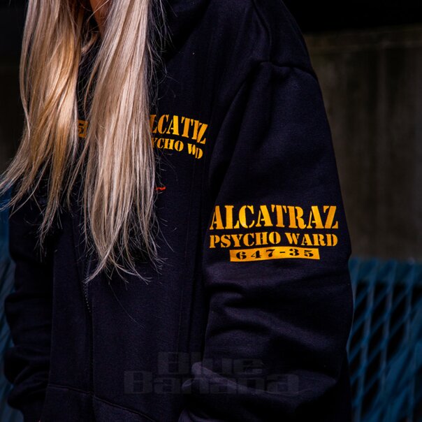 Banned Alcatraz Black Hoodie | Gothic Hoodies