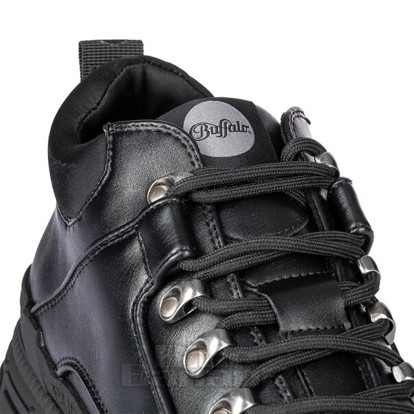 Chaussure végane Buffalo Gospher Hike (noire) | Blue Banana Footwear