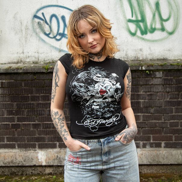 Ed Hardy Death Or Glory T-Shirt (Black) | Alternative Fashion, Goth Clothing