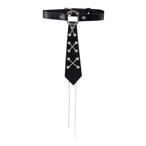 Blue Banana Tie Choker (Black) | Alternative Accessories
