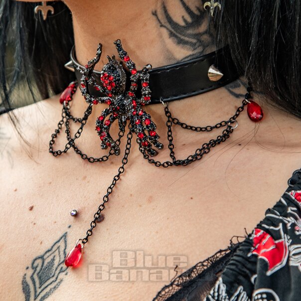 Blue Banana Spinne Halsband (Rot) | Blue Banana