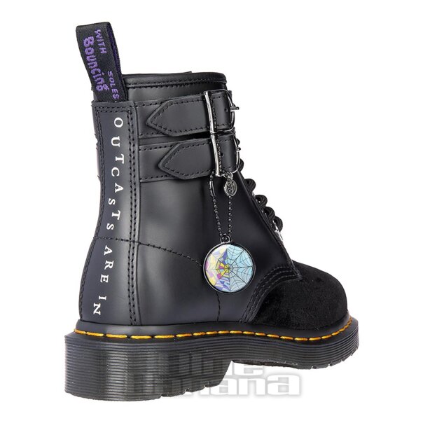 Dr Martens 1460 Wednesday Boots (Black Velvet) | Blue Banana