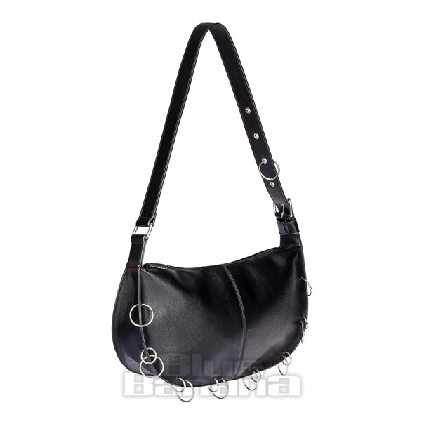 Banned Halo De Hierro Bolso Hobo (Negro) | Blue Banana