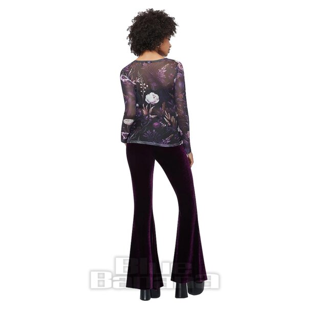 Killstar Wrenwell Mesh Top (Purple) | Killstar Clothing
