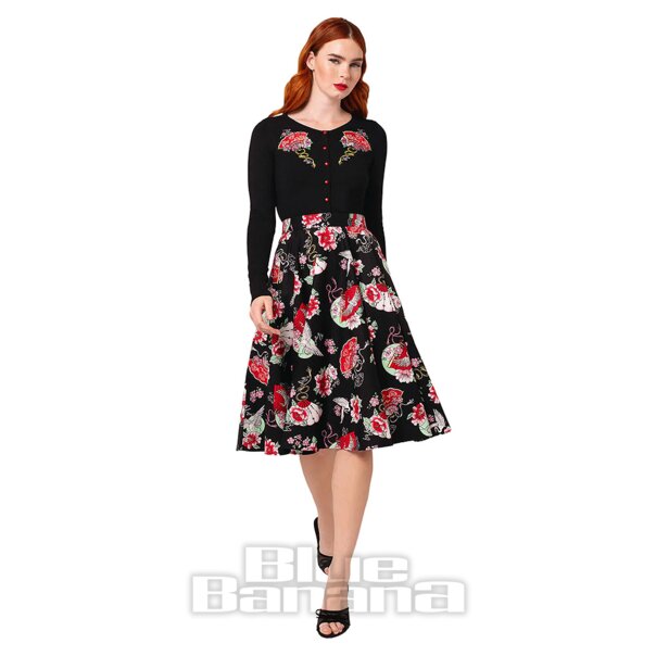 Hell Bunny Yuna Cardigan (Black) | Alternative Tops, Gothic Cardigan
