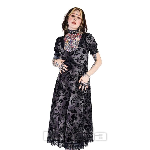 Jawbreaker Skull Kniekleid (Schwarz) | Blue Banana