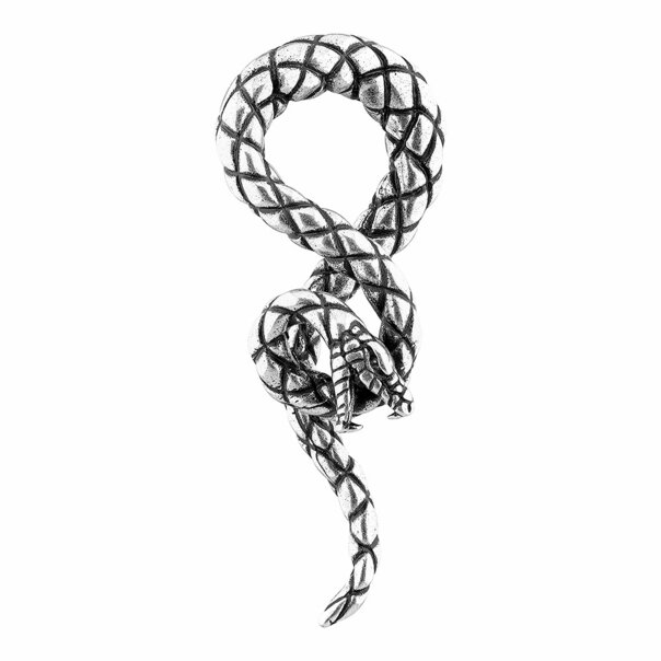 Blue Banana Surgical Steel Snake Ear Weight - Left (Silver) | Body Piercing Jewellery