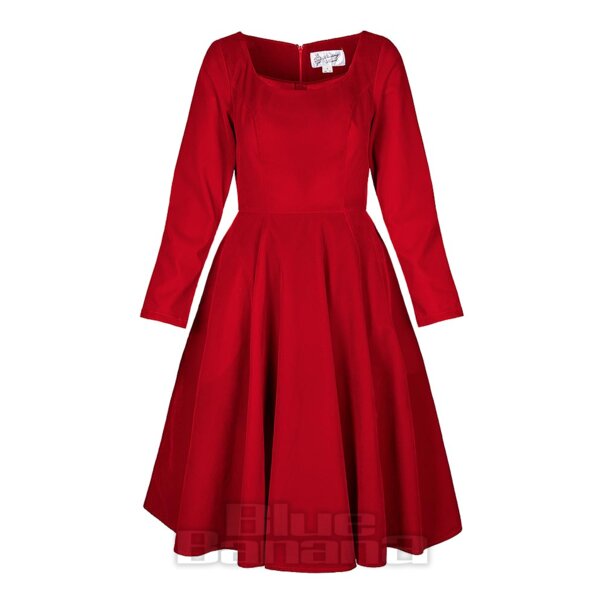 Bleeding Heart Velvet Midi Dress | Vintage Fashion