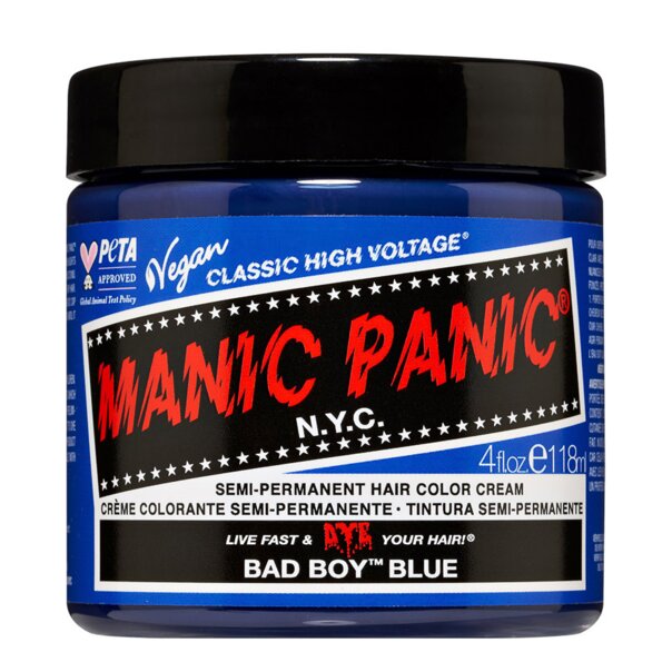 Manic Panic High Voltage Bad Boy Blue Hair Dye | Semi Permanent Colour