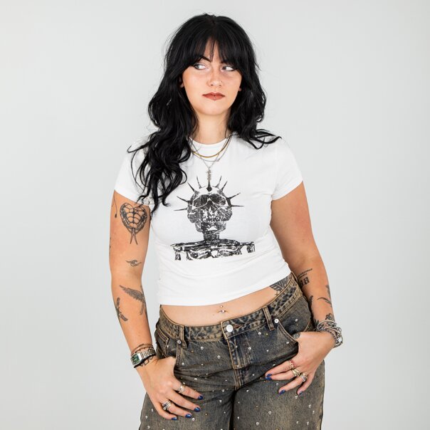 The Ragged Priest Worship T-Shirt (Cream) | Alternative Fashion