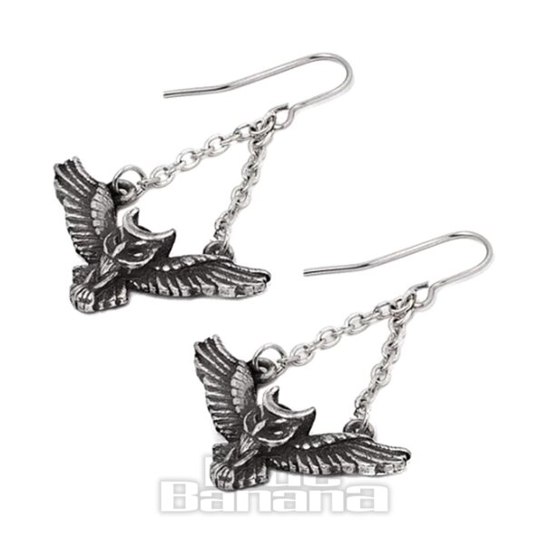 Orecchini Alchemy Gothic Noctis Athena (argento) | Blue Banana Accessories