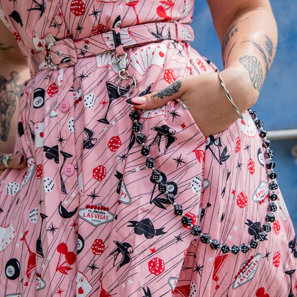 Banned Bella Viva Las Vegas Dress (Pink) | Alternative Fashion, Goth Clothing