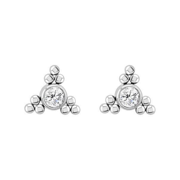 Blue Banana Titan Dreieck-Oberteil ohne Gewinde (Silber) | Piercingschmuck