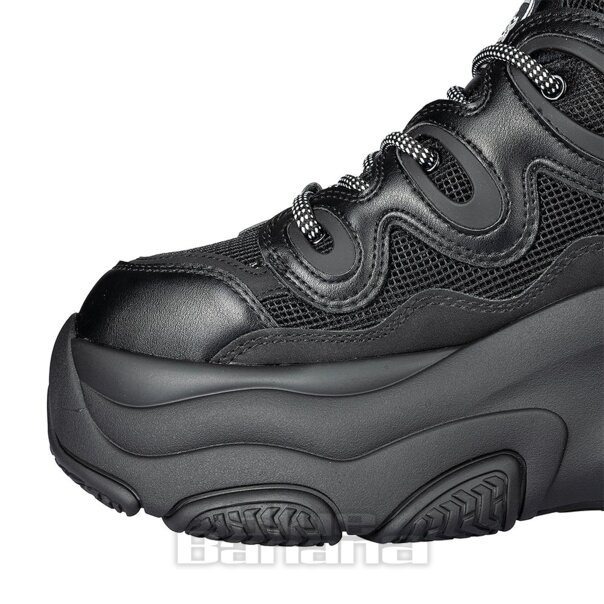 Baskets véganes Buffalo Prowler One (noires) | Blue Banana Footwear