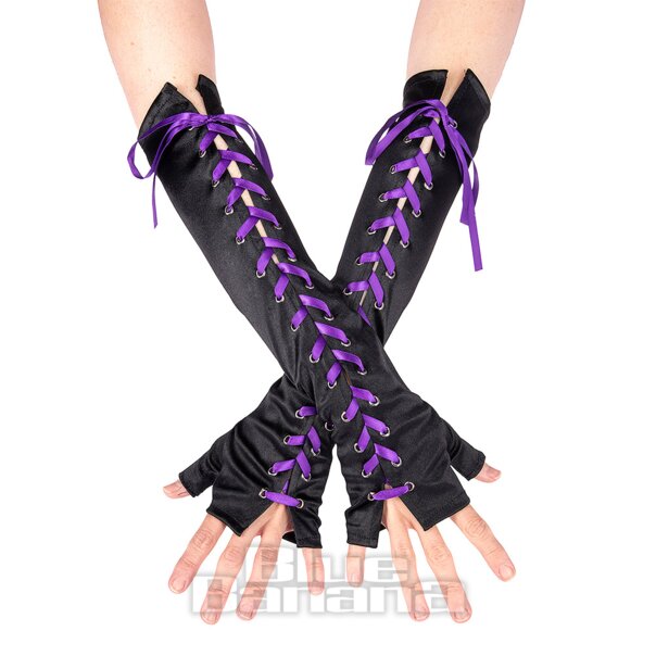 Blue Banana Laces Armlinge (Schwarz/Lila) | Blue Banana