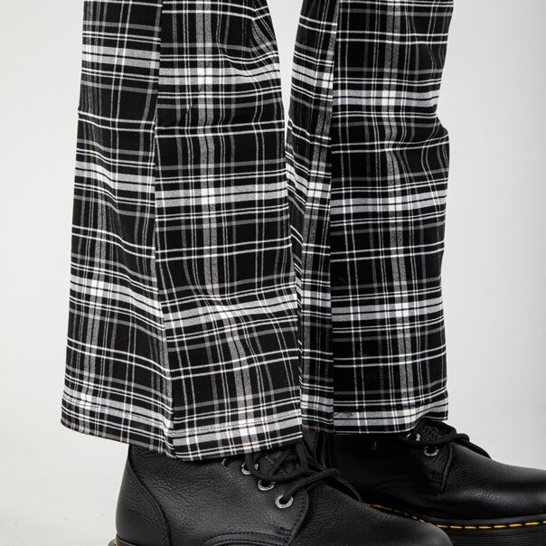 Banned Velarium Trousers (Black & White) | Banned Alternative Clothing