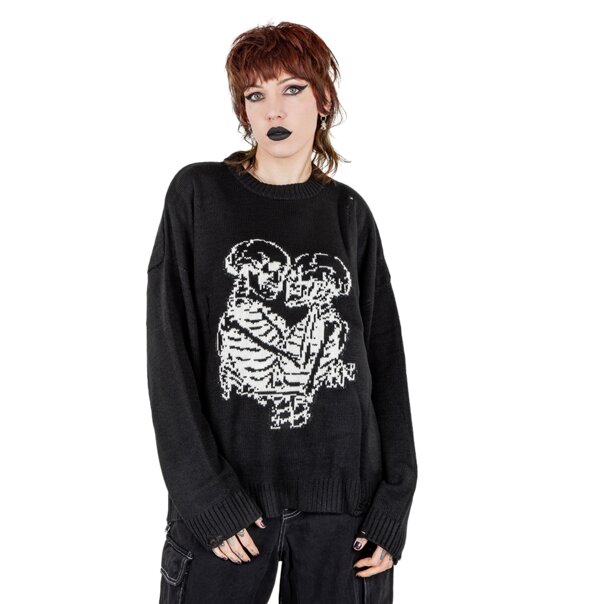 The Ragged Priest Everlasting Jumper (Black & White) | Alternative Autumn Clothing