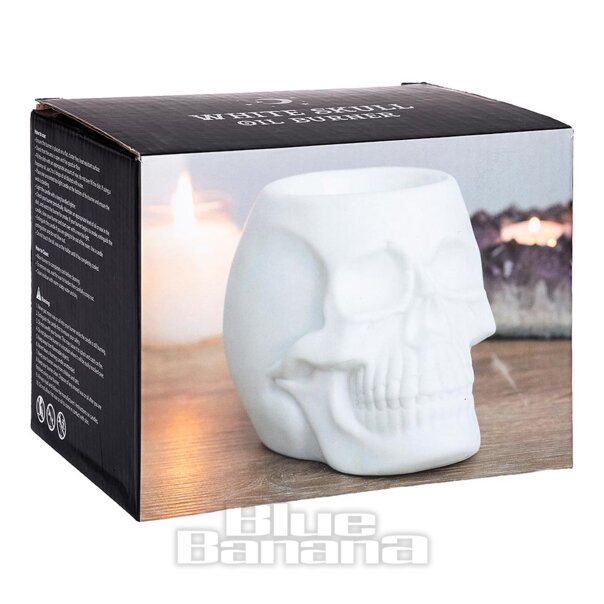 Etwas Besonderes: Totenkopf-Ölbrenner (Weiß) | Blue Banana Gifts