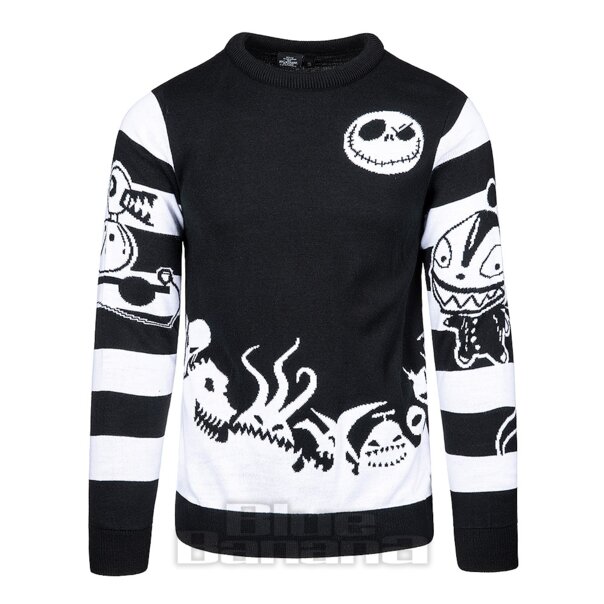Nightmare Before Christmas Monsters Jumper (Black) | Blue Banana
