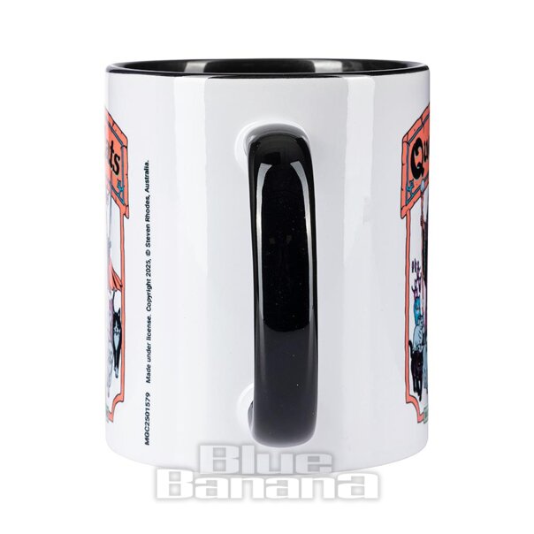 Steven Rhodes Búsqueda De Gatos Retro Taza (Multicolor) | Blue Banana