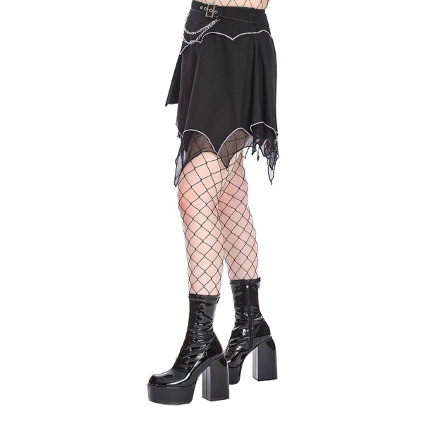 Banned Sable Black & Purple Chain Skirt | Witchy Skirts