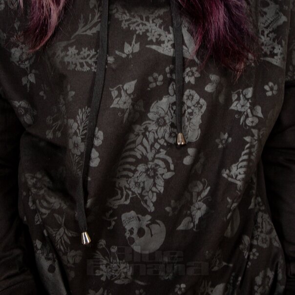 Jawbreaker Skull Hoodie (Black) | Blue Banana