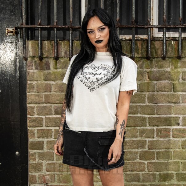 Ragged Priest Angel T-Shirt (Ecru) | Alternative Clothing