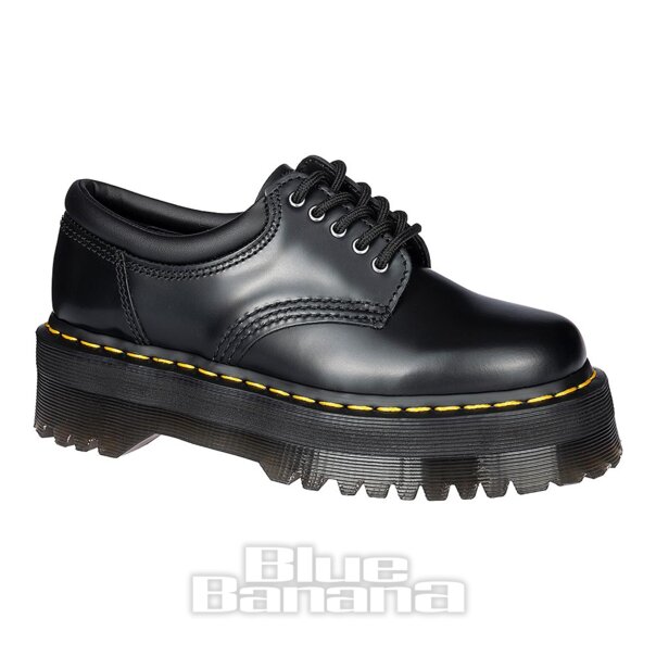 Dr Martens Quad 8053 Smooth Shoes (Black) | Dr Martens Boots