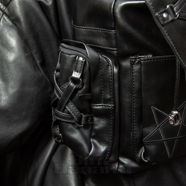Banned Black Pentagram Heart Backpack | Blue Banana UK