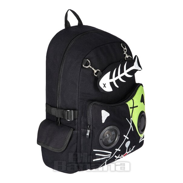 Banned Bone Cat Backpack Alternative Bags