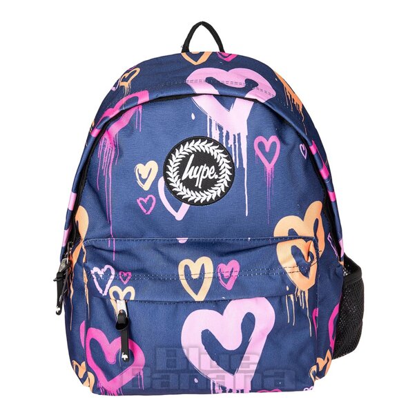 Hype Heart Drips Backpack Navy | School Bag