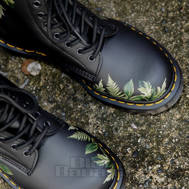 Dr Martens 1460 Evergreen Genix Boots (Black) | 1460 Boots