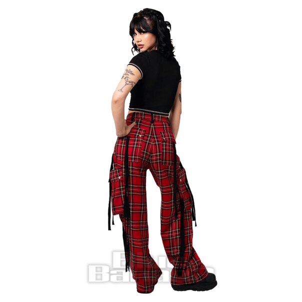 Hell Bunny Nihilist Trousers (Red) | Blue Banana