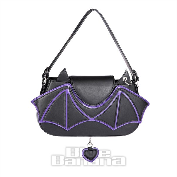 Banned Batwing Charm Handbag (Black) | Blue Banana